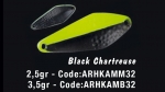 Колеблющаяся блесна HERAKLES AMMER  3,5 gr (Black Chartreuse)