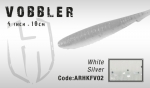 Силиконовые приманки HERAKLES VOBBLER 10cm цвет White / Silver