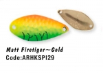 Колеблющаяся блесна HERAKLES SPIKE 1,0gr (Matt Firetiger/Gold)