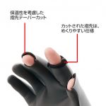 Перчатки XEFO GL-261 Chloroprene 3 пальца обрез. черн. LW