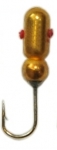 Тульская мормышка вольфрамовая Муравей золото вес 1.8гр., диа. 4мм