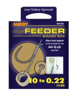 Поводки MIDDY Feeder Band Em Tied Hooks 10 to 0.22 (6pc pkt)