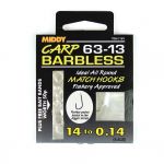 Поводки MIDDY  63-13 Barbless 16s to 0.16 9pc pkt