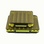 Коробка для воблеров двухсторонняя M, 20*17*4.5 см., желтая