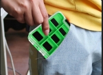 Магнитная коробка для крючков герметичная, 12 ячеек, зеленая