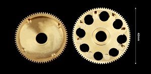 42mm oversized hardened brass main gear