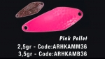 Колеблющаяся блесна HERAKLES AMMER  3,5 gr (Pink Pellet)