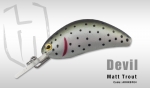 Воблер HERAKLES DEVIL 4CM цвет Matt Trout