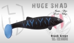 Силиконовая приманка HERAKLES HUGE SHAD 20 (Black Grape)