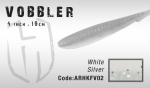Силиконовые приманки HERAKLES VOBBLER 10cm цвет White / Silver