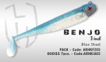 Силиконовые приманки HERAKLES BENJO PACK цвет Blue Shad