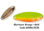 Колеблющаяся блесна HERAKLES LDS 3,6 gr (Chartreuse Orange/Gold)