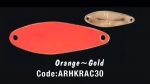 Колеблющаяся блесна HERAKLES RACE 1,5 gr (Orange/Gold)