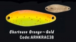 Колеблющаяся блесна HERAKLES RACE 1,5 gr (Chartreuse Orange/Gold)