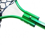 Подсачек с силиконовой сеткой, телескопический, 52*50 см., синий