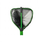 Подсачек с силиконовой сеткой, телескопический, 52*50 см., зеленый