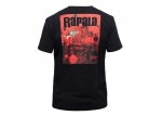 Футболка RAPALA черная Splash T-Shirt - Black размер L