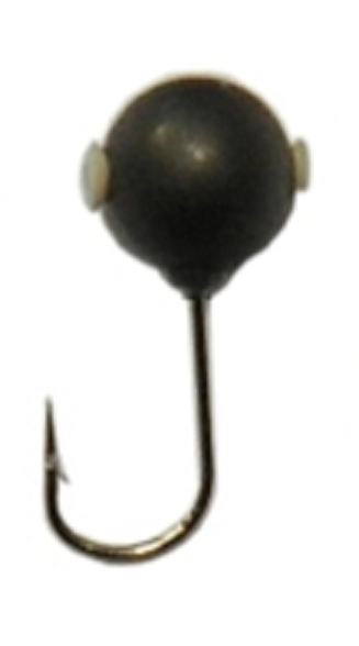 Тульская мормышка вольфрамовая Дробинка чёрное серебро вес 0.18гр., диа. 2.7мм