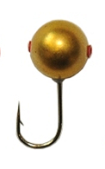 Тульская мормышка вольфрамовая Дробинка золото вес 0.54гр., диа. 4мм