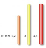 Антенны для поплавков Stonfo (Ф-3,0) L-50 мм красные и желтые 20шт.