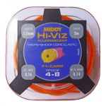 Штекерная резина MIDDY Hi-Viz Shock Core 4-8 Hollow Orange