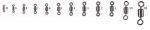 Вертлюг VMC 3541 BK №10  10кг (20шт)