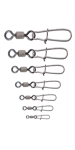 Карабины CRALUSSO Rolling swivel with nice snap - 10(12pcs/bag)