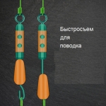 Застежки для быстрой замены поводков с амортизатором, 3# (6 шт.)
