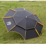 Зонт рыболовный, цвет черный с красным 2,4 м.