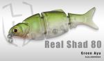 Воблер HERAKLES REAL Shad 80 цвет Green Ayu