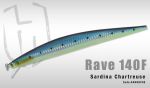 Воблер HERAKLES RAVE 140F цвет Sardina Chartreuse