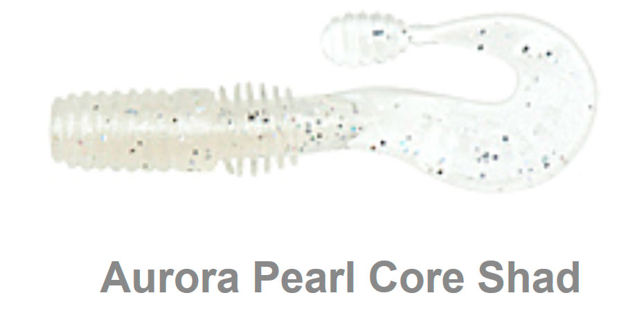 Твистер MEGABASS COUNTER GRUB 3, 4шт в уп.  цвет: Aurora Pearl Core Shad