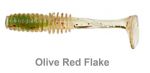 Твистер MEGABASS ROCKY FRY 2.0, Vib Tail 5шт в уп. цвет: Olive Red Flake