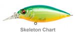 Воблер MEGABASS DX-FREE 2.0 (Skeleton Chart)