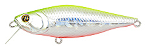 Воблер PONTOON21 Kalikana 70F-SR цвет №A62 CRASH FRESH CHARTREUSE SILVER