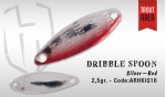 Колеблющаяся блесна HERAKLES DRIBBLE SPOON 2,5gr цвет Silver/Red