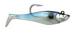 Мягкая огруженная приманка Storm Wildeye Giant Jigging Shad (1 голова и 3 тела в уп.) 09 /BSD