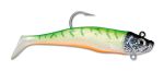 Мягкая огруженная приманка Storm Wildeye Giant Jigging Shad (1 голова и 3 тела в уп.) 07 /UVGF