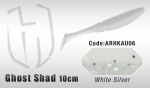 Силиконовые приманки HERAKLES GHOST SHAD 10CM (WHITE / SILVER)