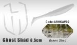 Силиконовые приманки HERAKLES GHOST SHAD 8,5CM (GREEN SHAD)