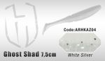 Силиконовые приманки HERAKLES GHOST SHAD 7,5CM (WHITE/SILVER)