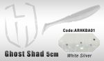 Силиконовые приманки HERAKLES GHOST SHAD 5CM (WHITE/SILVER)