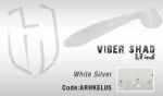 Силиконовые приманки HERAKLES VIBER SHAD 3.8 (White Silver)