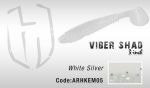 Силиконовые приманки HERAKLES VIBER SHAD 3 (White Silver)