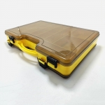 Коробка для приманок двухсторонняя с ручкой, 29,5*20*6 см.; желтая
