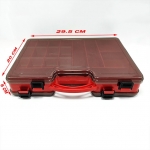Коробка для приманок двухсторонняя с ручкой, 29,5*20*6 см.; красная