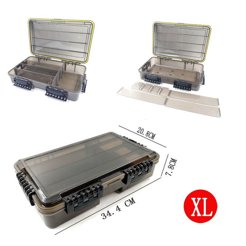 Коробка для приманок и аксессуаров герметичная XL, 34.5*20.5*7.8 см.