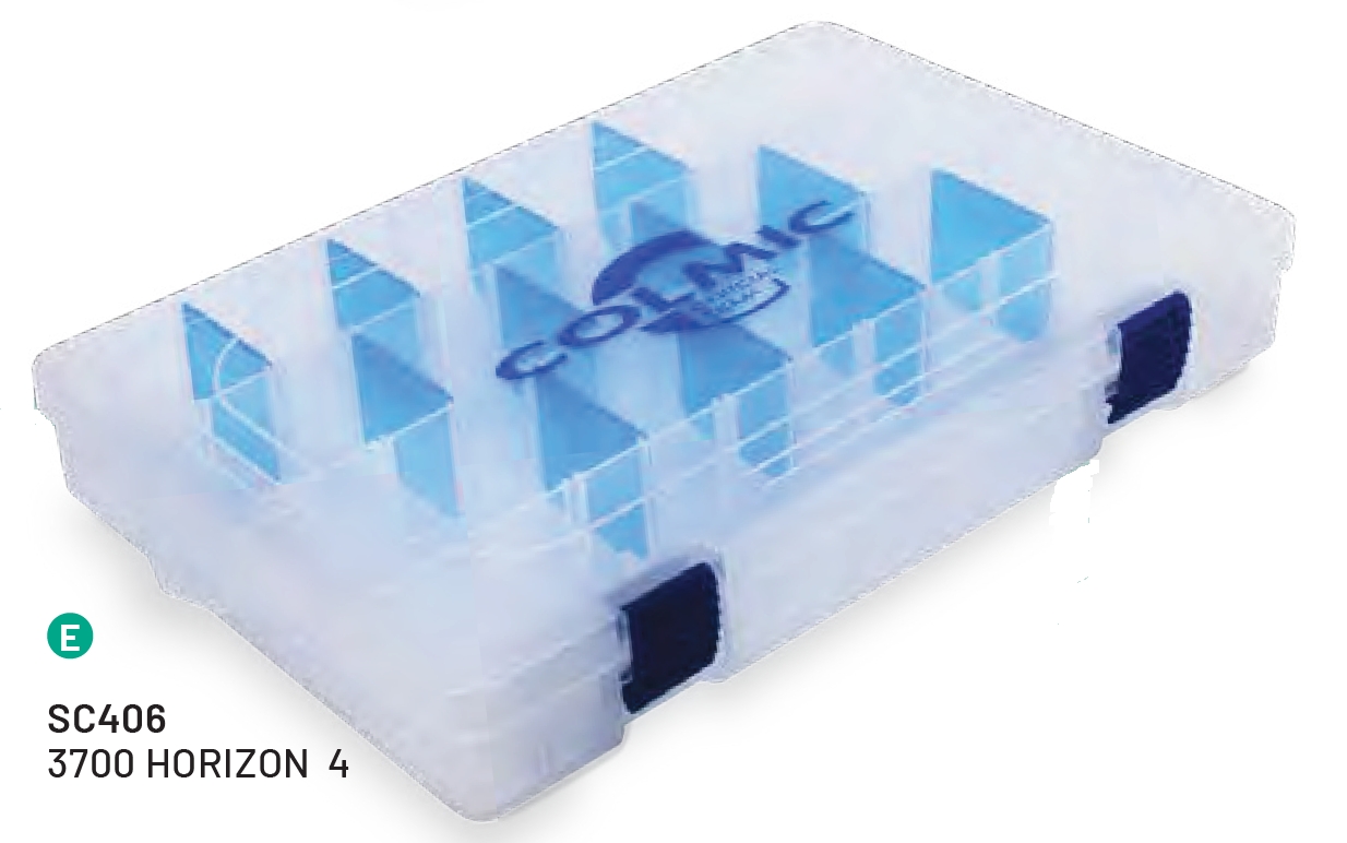Коробка пластиковая Colmic 3700 Horizon-4 (H. 4,7cm) 360х225х47мм