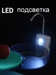 Насос-аэратор аккумуляторный темно-зеленый, (герметичный корпус), с подсветкой,  портативный походный умывальник
