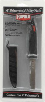 Разделочный нож Rapala FISHERMAN’S UTILITY KNIFE (лезвие 10 см) с ножнами